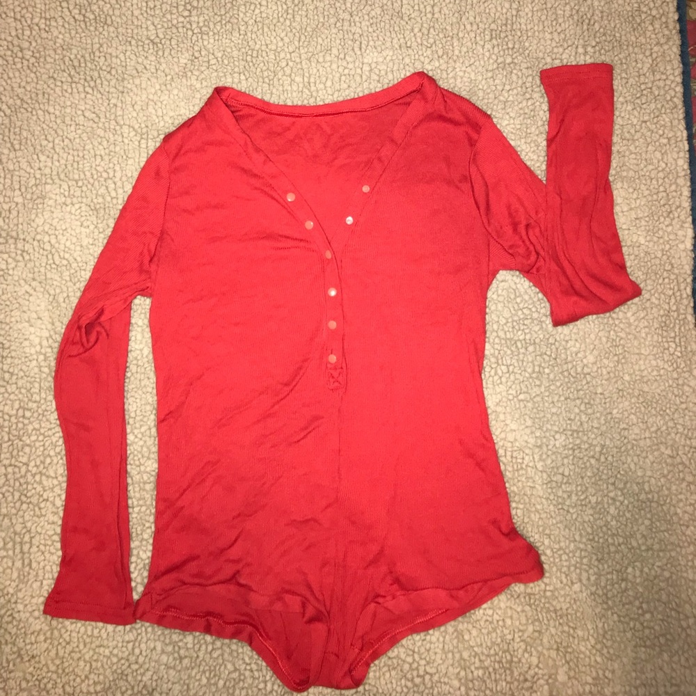 Red jumpsuit